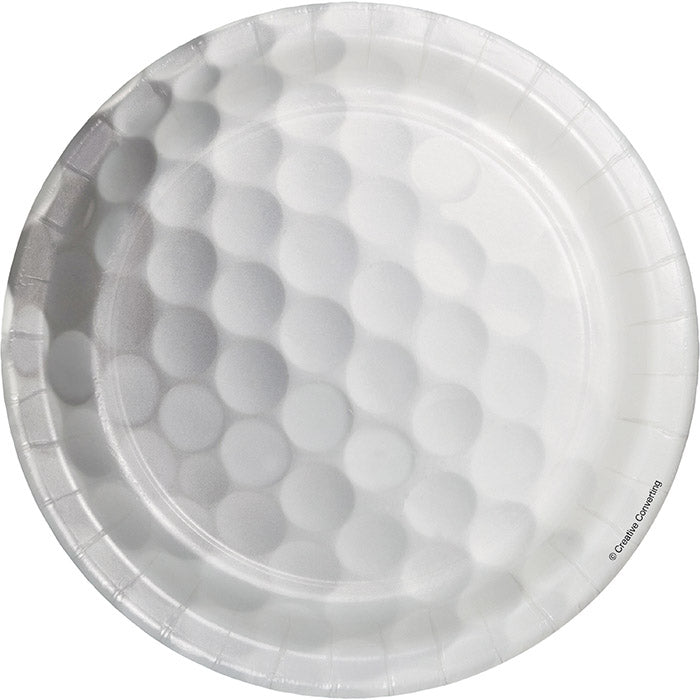 96 pc Bulk Golf Dessert Plates