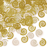 12 pc Bulk Glittering Gold Swirls Confetti