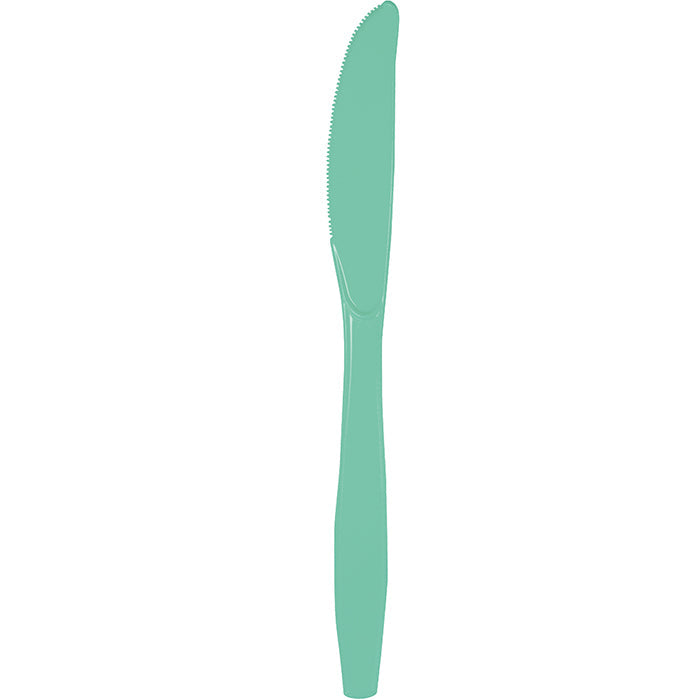 600 pc Bulk Fresh Mint Green Plastic Knives