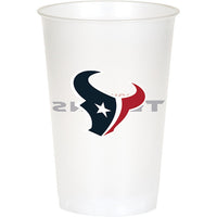 Houston Texans Plastic Cup, 20 Oz (8/Pkg)