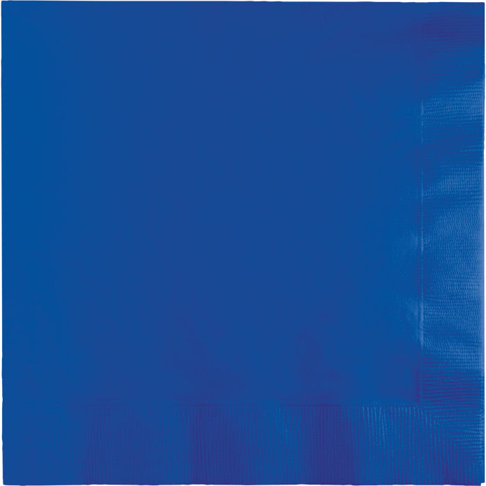 600 pc Bulk Cobalt Blue 2 ply Luncheon Napkins