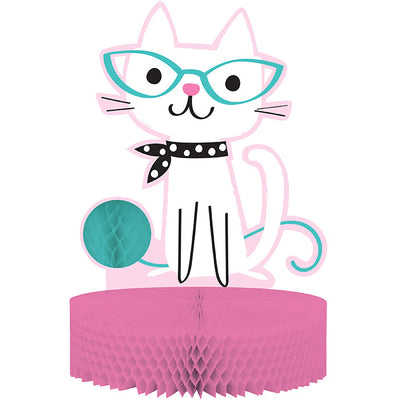 6 pc Bulk Purr-fect Cat Party Centerpieces
