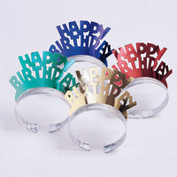 48 pc Bulk Foil Birthday Tiaras