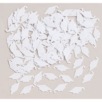12 pc Bulk Graduation Mortarboard Confetti White