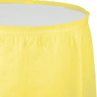 6 pc Bulk Mimosa Plastic Tableskirt 29 inch x 14 ft