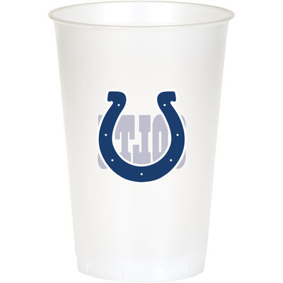 Indianapolis Colts Plastic Cup, 20 Oz (8/Pkg)
