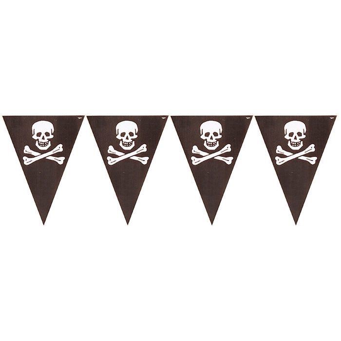 12 pc Bulk Pirate's Map Flag Banners
