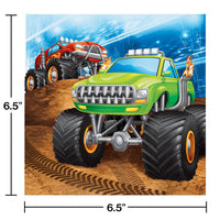 192ct Bulk Monster Truck Luncheon Napkins