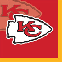 192/Case Bulk Kansas City Chiefs Beverage Napkins