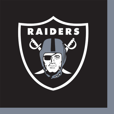 Las Vegas Raiders Beverage Napkins (16/Pkg)