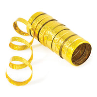 6 pc Bulk Gold Holographic Serpentine Streamers