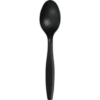 600 pc Bulk Black Velvet Plastic Spoons