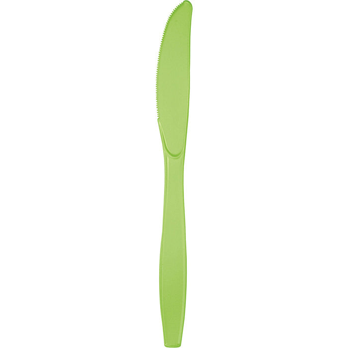 288 pc Bulk Fresh Lime Green Plastic Knives