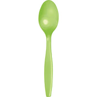 288 pc Bulk Fresh Lime Green Plastic Spoons
