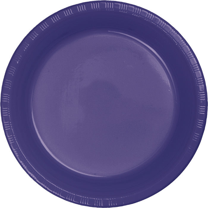 240 pc Bulk Purple 6.75 inch Plastic Dessert Plates