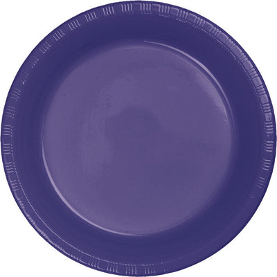 240 pc Bulk Purple Plastic Banquet Plates 10.25 inch