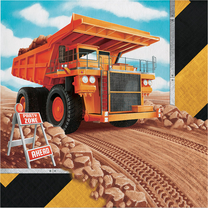 192 pc Bulk Big Dig Construction Luncheon Napkins