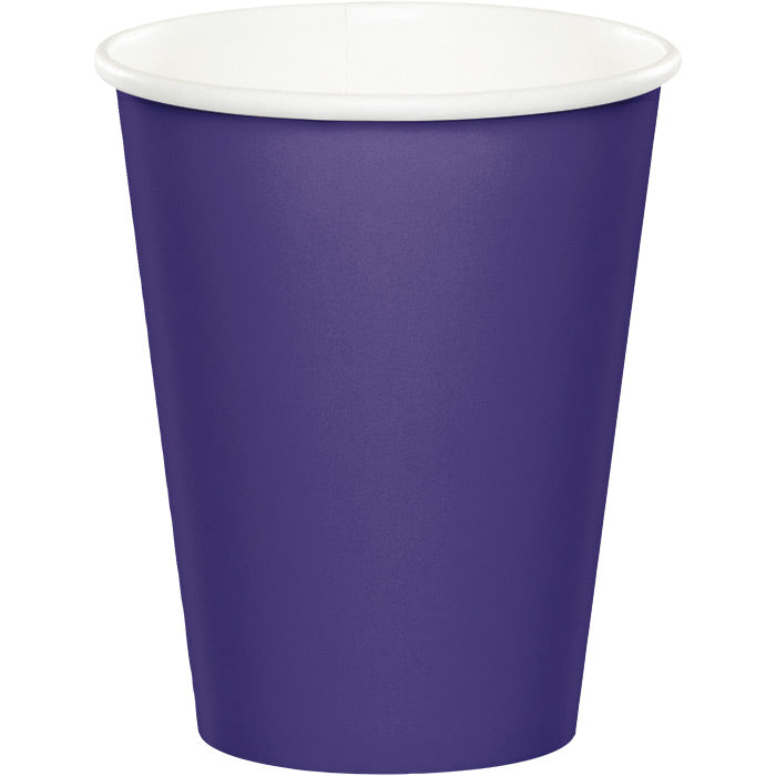 240 pc Bulk Purple 9 oz Hot & Cold Cups