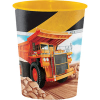 12 pc Bulk Big Dig Construction 16 oz Plastic Cups