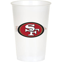 San Francisco 49ers Plastic Cup, 20 Oz (8/Pkg)