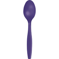 288 pc Bulk Purple Plastic Spoons