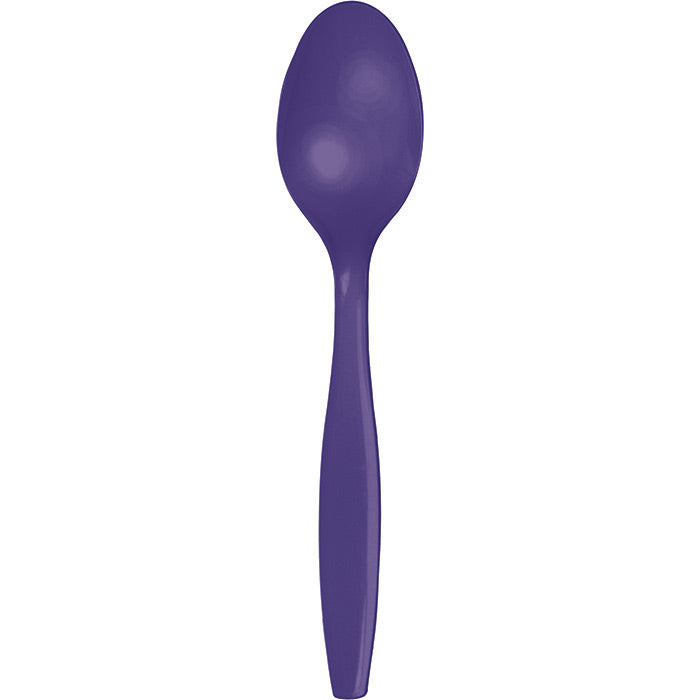 600 pc Bulk Purple Plastic Spoons