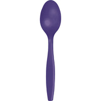 600 pc Bulk Purple Plastic Spoons