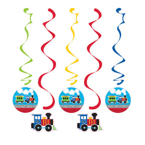 All Aboard Train Birthday Party Kit for 8 - 48 Total Pieces