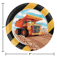 96ct Bulk Big Dig Construction Dessert Plates
