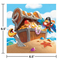 192ct Bulk Treasure Island Pirate Luncheon Napkins