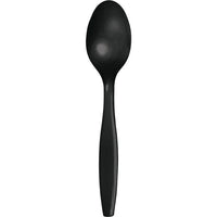288 pc Bulk Black Velvet Plastic Spoons