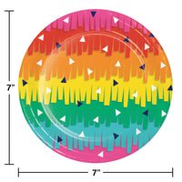 96ct Bulk Fiesta Fun Dessert Plates