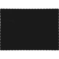600 pc Bulk Black Velvet Paper Placemats