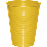 240 pc Bulk School Bus Yellow 16 oz Plastic Cups