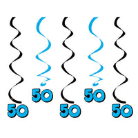 30 pc Bulk 50th Birthday Dizzy Danglers