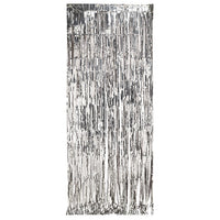 6 pc Bulk Silver Foil Door Curtain