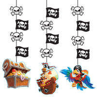 36 pc Bulk Treasure Island Pirate Hanging Decorations