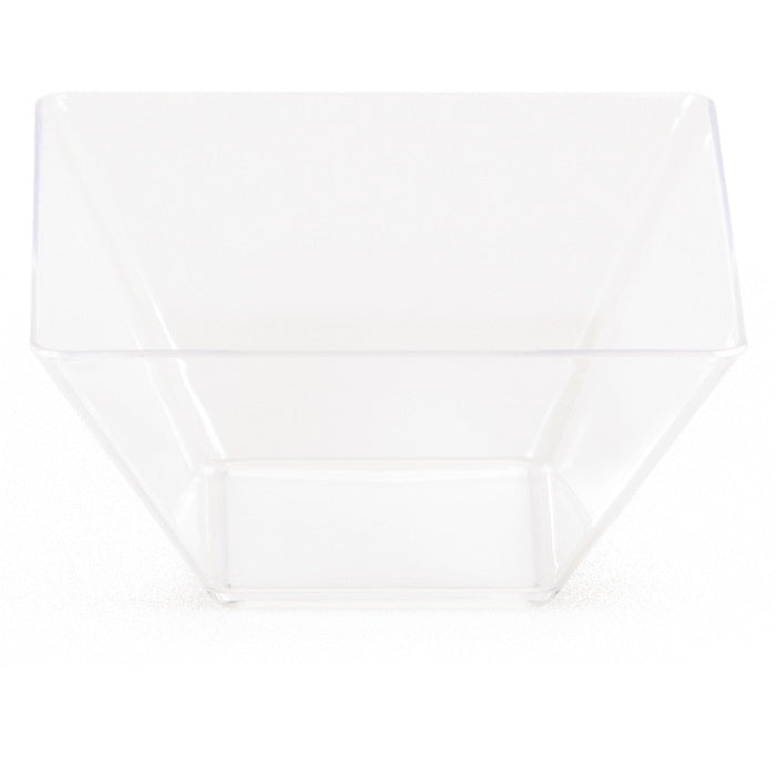 96 pc Bulk Clear TrendWare Small Square Bowl