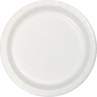 240 pc Bulk White Paper 6.75 inch Dessert Plates