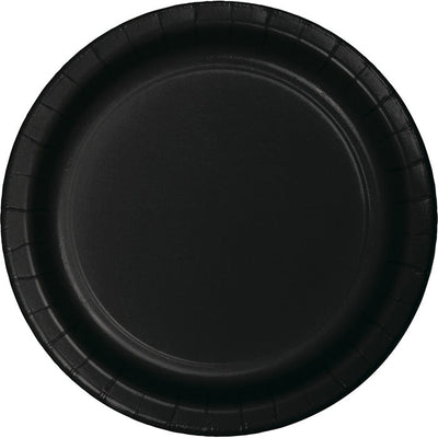96 pc Bulk Black Velvet Value Friendly Dessert Plates
