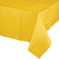 6 pc Bulk School Bus Yellow Paper Table Covers 54