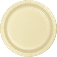 240 pc Bulk Ivory Paper 6.75 inch Dessert Plates