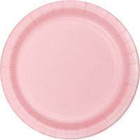 96 pc Bulk Classic Pink Value Friendly Dessert Plates