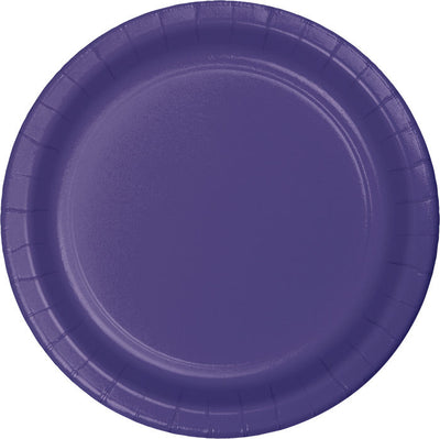240 pc Bulk Purple Paper 6.75 inch Dessert Plates