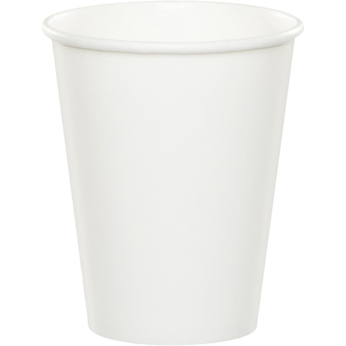96 pc Bulk White Value Friendly 9 oz Hot & Cold Cups
