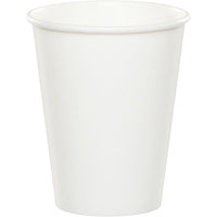 96 pc Bulk White Value Friendly 9 oz Hot & Cold Cups