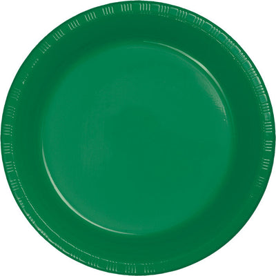 240 pc Bulk Emerald Green Plastic Banquet Plates 10.25 inch