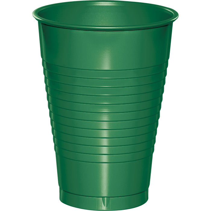 240 pc Bulk Emerald Green 12 oz Plastic Cups