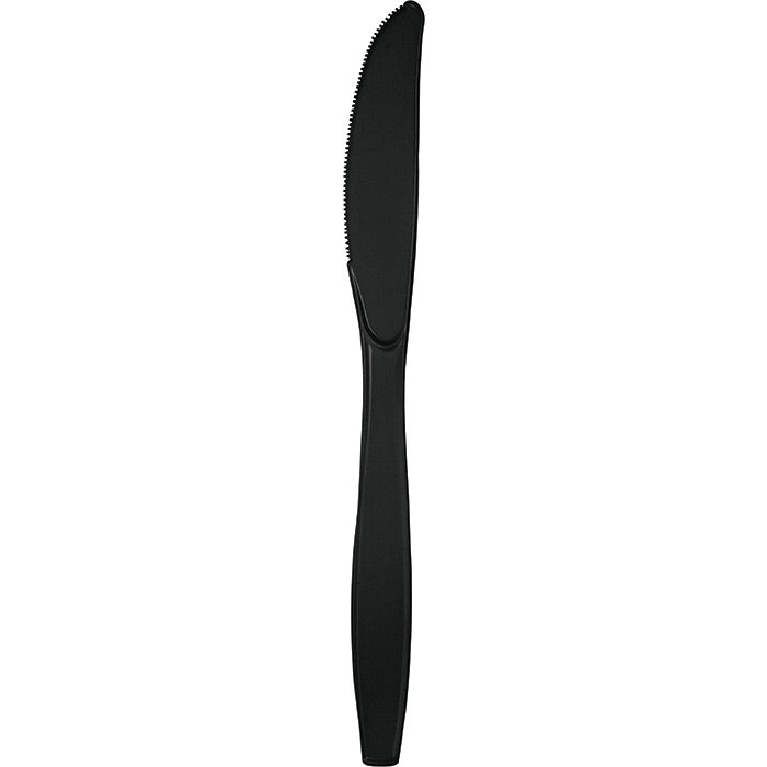 600 pc Bulk Black Velvet Plastic Knives