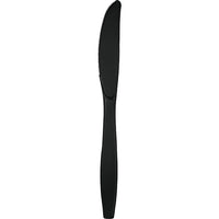 600 pc Bulk Black Velvet Plastic Knives